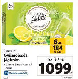 Lidl Bon gelati Gyümölcsös jégkrém ajánlat