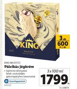 Lidl King majestic Pálcikás jégkrém ajánlat