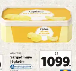 Lidl Gelatelli Sárgadinnye jégkrém ajánlat