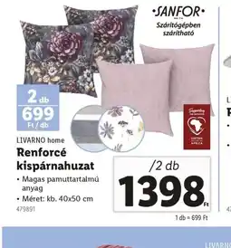 Lidl Livarno Home Renforcé kispárnahuzat ajánlat