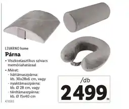 Lidl Livarno Home Párna ajánlat
