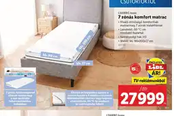 Lidl Livarno Home 7 znás komfort matrac ajánlat