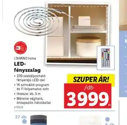 Lidl Livarno Home LED-fényszalag ajánlat
