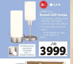 Lidl Livarno Home Asztali LED-lámpa ajánlat