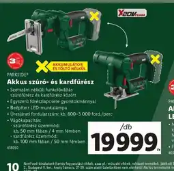 Lidl Parkside Akkus szúr- és kardfűrész ajánlat