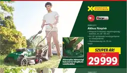 Lidl Parkside Akkus fűnyír ajánlat