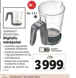 Lidl Silvercrest Kitchen Tools Digitális mérőpohár ajánlat