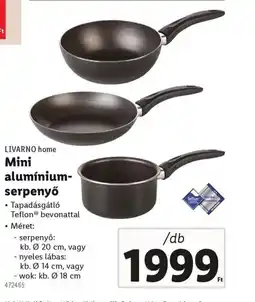Lidl Livarno Home Mini Alumínium-serpenyő ajánlat