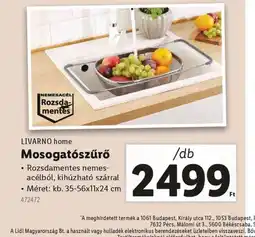 Lidl Livarno Home Mosogatszűrő ajánlat