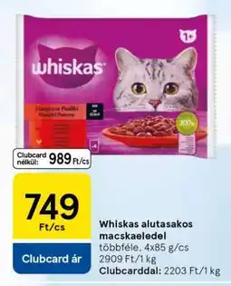 Tesco Whiskas alutasakos macskaeledel ajánlat
