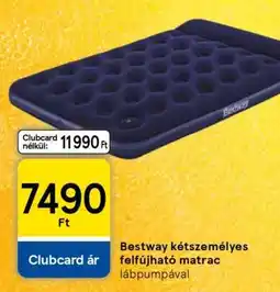 Tesco Bestway kétszemélyes felfújható matrac lábpumpával ajánlat