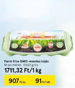 Tesco Farm friss GMO-mentes tojás ajánlat