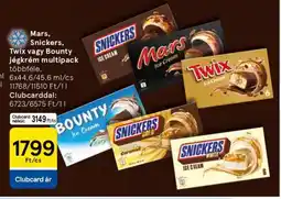 Tesco Mars, Snickers, Twix vagy Bounty jégkrém multipack ajánlat