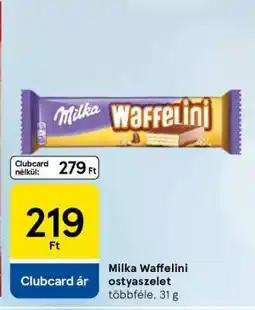 Tesco Milka Waffelini ostyaszelet ajánlat