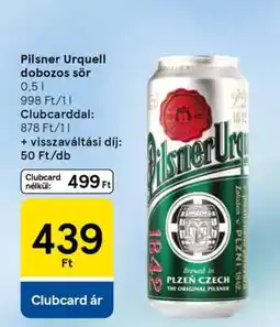 Tesco Pilsner Urquell Dobozos Sör ajánlat
