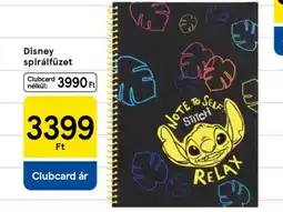 Tesco Disney spirálfüzet ajánlat