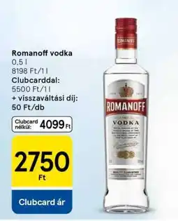 Tesco ROMANOFF Vodka ajánlat