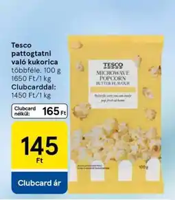 Tesco Tesco pattogtatni való kukorica ajánlat