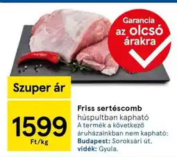 Tesco Friss sertéscomb ajánlat