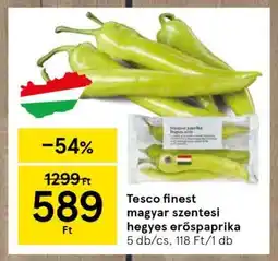 Tesco Tesco finest magyar szentesi hegyes erőspaprika ajánlat