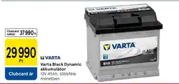 Tesco Varta Black Dynamic akkumulátor ajánlat