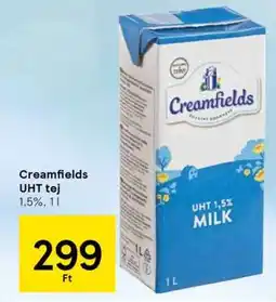Tesco Creamfields UHT tej ajánlat