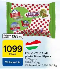 Tesco Pöttyös Túró Rudi pisztáciás multipack ajánlat