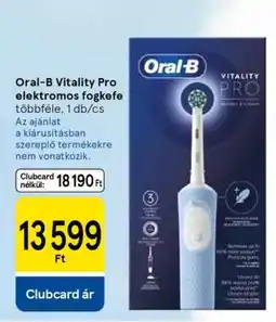 Tesco Oral-B Vitality Pro elektromos fogkefe ajánlat