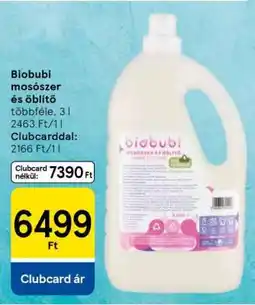 Tesco Biobubi mosószer és öblítő ajánlat