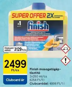 Tesco FINISH Mosogatógép tisztító ajánlat