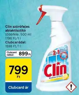 Tesco Clin szórófejes ablaktisztító ajánlat