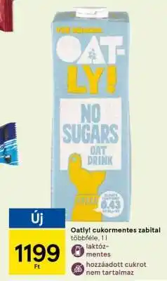 Tesco Oatly! cukormentes zabital ajánlat