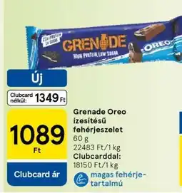 Tesco Grenade Oreo ízesítésű fehérjeszelet ajánlat
