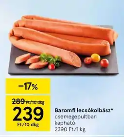 Tesco Baromfi lecsókolbász ajánlat