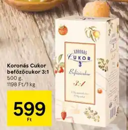 Tesco Koronás Cukor befőzőcukor 3:1 ajánlat