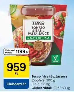 Tesco Tesco Tomato & Basil Pasta Sauce ajánlat