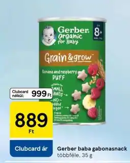 Tesco Gerber baba gabonasnack ajánlat