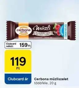 Tesco CERBONA Müzliszelet ajánlat