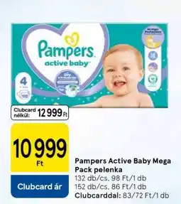 Tesco Pampers Active Baby Mega Pack pelenka ajánlat