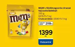 Tesco M&M's földimogyorós drazsé tejcsokoládéban ajánlat