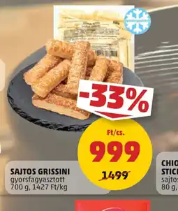 PENNY Sajtos Grissini ajánlat