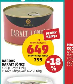 PENNY Dárdás Darált Löncs ajánlat