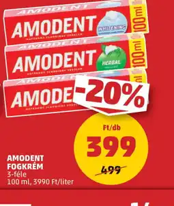 PENNY Amodent Fogkrém ajánlat