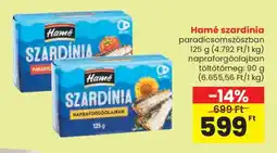 Spar Hamé szardínia ajánlat