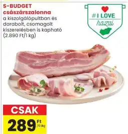 Spar S-BUDGET császárszalonna ajánlat