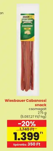 Spar Wiesbauer Cabanossi snack ajánlat