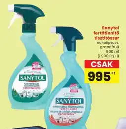Spar Sanytol fertőtlenítő tisztítószer ajánlat