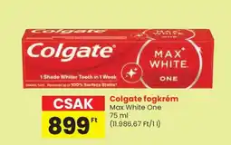 Spar Colgate fogkrém Max White One ajánlat