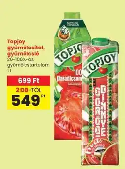 Spar Topjoy gyümölcsital, gyümölcslé ajánlat