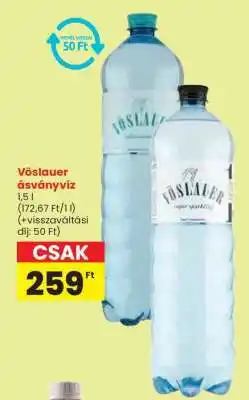 Spar Vöslauer ásványvíz ajánlat